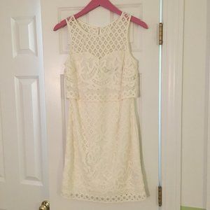 White GUESS Lace Dress Size 2
